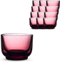 Fellow Pirch Cortado Cups 4.5 oz, Soda Lime Glass Garnet | Curved Interior by Unknown