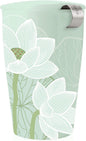 Tea Forte Double-Walled Ceramic Kati Cup, Lotus Blossom, 12 oz | Insulated by TeaForte
