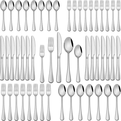 DEHOV 30 Pieces Silverware Set, Premium Stainless Steel Flatware Set Service by DEHOVKitchen