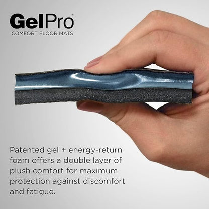 GelPro Elite Premier Gel & Foam Anti-Fatigue Kitchen Floor Comfort Mat, 20" x 72", Basketweave Khaki
