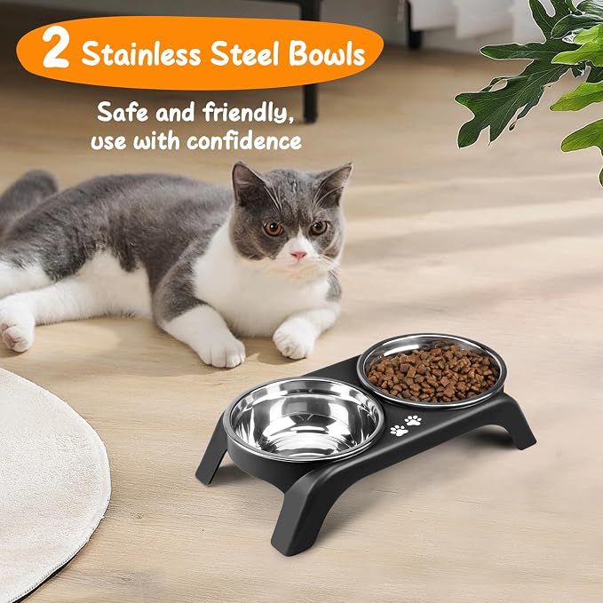 Elevated Dog Bowls for Small Dogs, 3” High Raised Dog Bowl Stand - Image 5