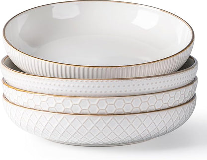 GBHOME 9.5'' Large Pasta Bowls, 42 Ounce Stoneware Salad Bowls by GBhome