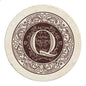Thirstystone Monogram Round Natural Sandstone Coaster 4 Pack | 4" Diameter by Thirstystone