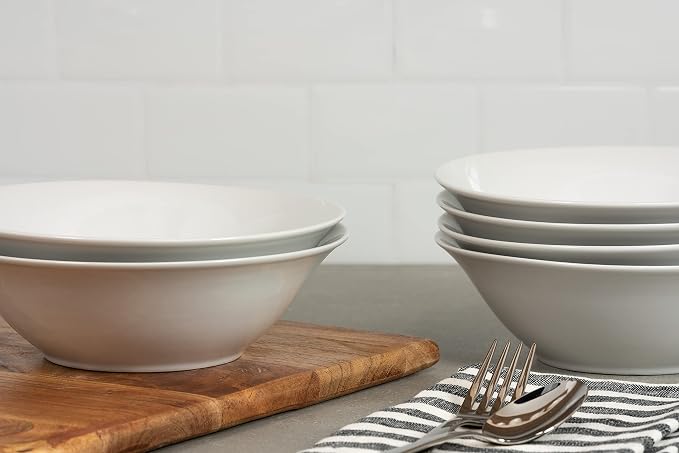 10 Strawberry Street Simply White 7" Round Cereal Bowl - Image 4