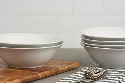 10 Strawberry Street Simply White 7" Round Cereal Bowl - Image 4