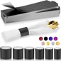 Christmas Napkin Rings Set of 200, 2 Colors in 1, Reusable Adjustable Napkin Bands for Holiday Parties, Wedding, Thanksgiving Table Decor, Waterproof Tear-Proof (Black) Great Gift Idea
