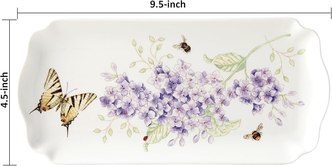 Lenox Serving Tray, Butterfly Meadow Everyday Rectangular Serving Tray - Image 2