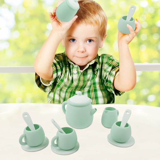 MCGMITT Silicone Tea Set, Tea Party Set - Image 9