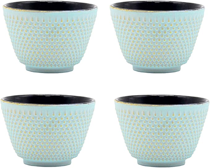 Japanese Cast Iron Tea Cups, Small and Heavy Teacups by SECHUDO