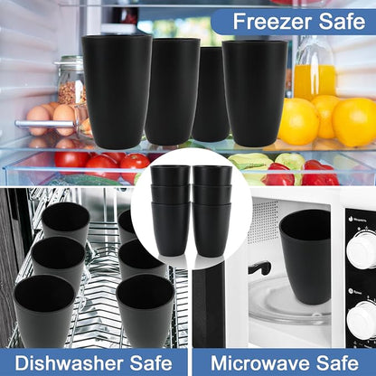 20 OZ Wheat Straw Cups SetS of 6, Unbreakable Drinking Cup, Alternative to - Image 5
