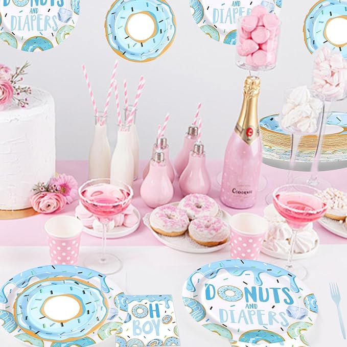 96Pcs Donut Baby Shower Decorations - Image 7