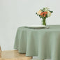 maxmill Round Weaved Texture Design Tablecloth Spill-Proof Wrinkle Free Soft Washable Table Cloth for Circular Table Cover, for Dining Room Banquet Parties Holiday Dinner, 70 Inch Sage Green