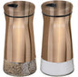 Salt and Pepper Shakers Set with Adjustable Pour Holes by CHEFVANTAGE - Bronze