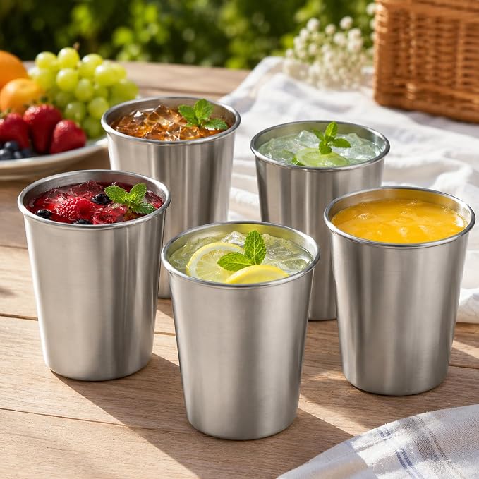 Stainless Steel Cups for Kids 7.8oz/230ml, Stainless Steel Tumbler | Kids Cups - Image 5