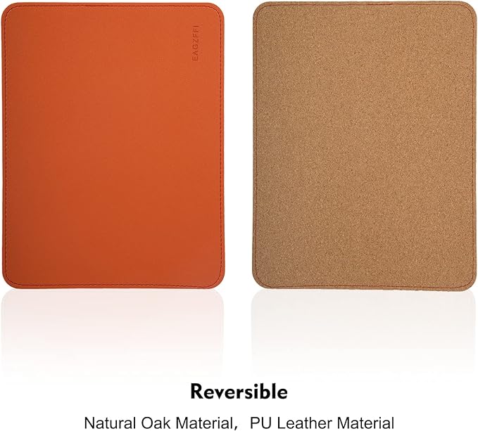 Double-Sided PU Leather & Cork Mouse Pad - Image 2