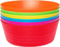 PLASKIDY Plastic Toddler Bowls Set of 6 - 10 Oz Kids Bowls by PLASKIDY