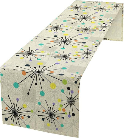 Mid Century Geometric Table Runner, Table Runners by SXXLDNG
