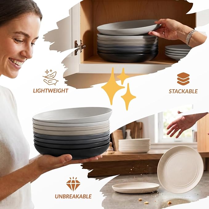 Deep Dinner Plates Set of 8 Alternative - Image 6