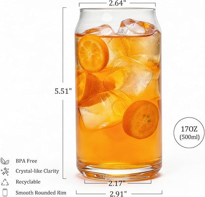 Korser Drinking Glasses Set of 6, 17oz Highball Glass Cups - Image 2