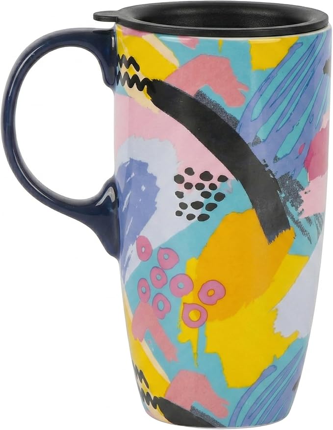 Topadorn 17oz Ceramic Travel Mug by Topadorn