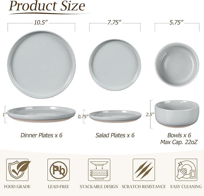 LIANYU Porcelain Dinnerware Set - Image 3
