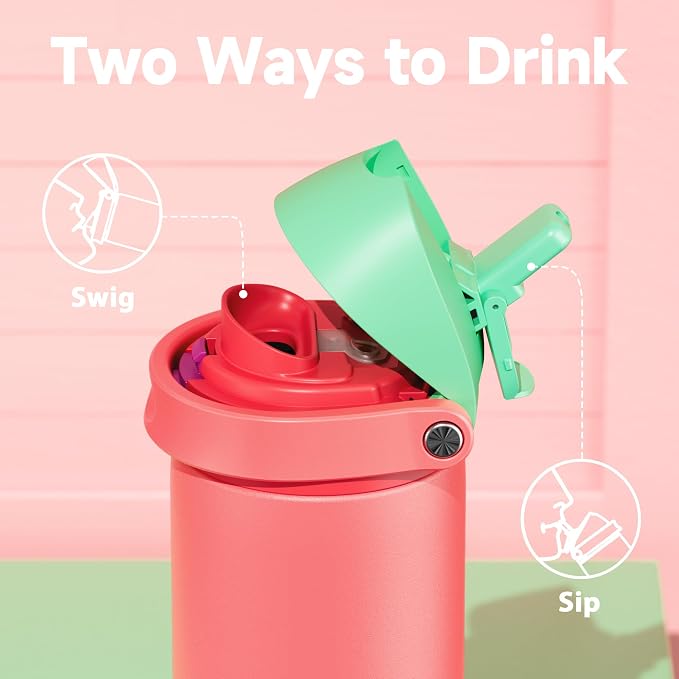 24 oz Insulated Water Bottle for Women: Meoky Stainless Steel Water Bottle - Image 2
