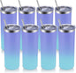 Volhoply 8 Pack Skinny Tumblers by LiveFully%EF%BC%8CDrinkFreely%E2%80%94KeepGoingwithVolhoply%EF%BC%81