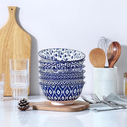 Selamica 7 inches Porcelain Cereal Bowl Set - Image 4