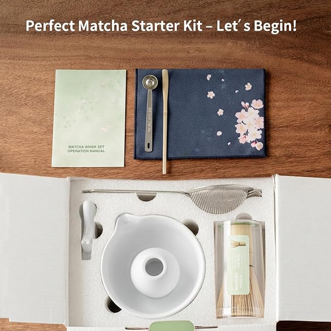 8 Pcs Matcha Whisk Set, HTRCXB Matcha Set - Image 8