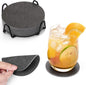 Faux Leather Drink Coasters by Chitomars