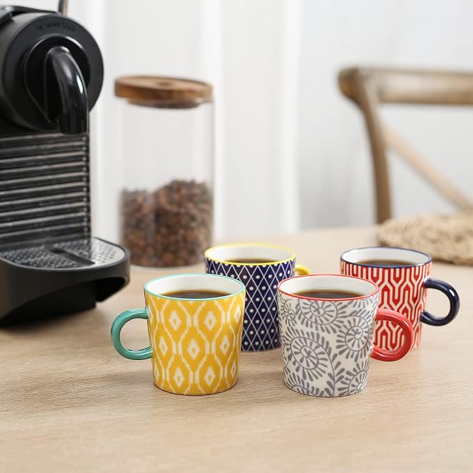 Selamica Ceramic 3.5 Oz Espresso Cups, Mini Coffee Cups - Image 7