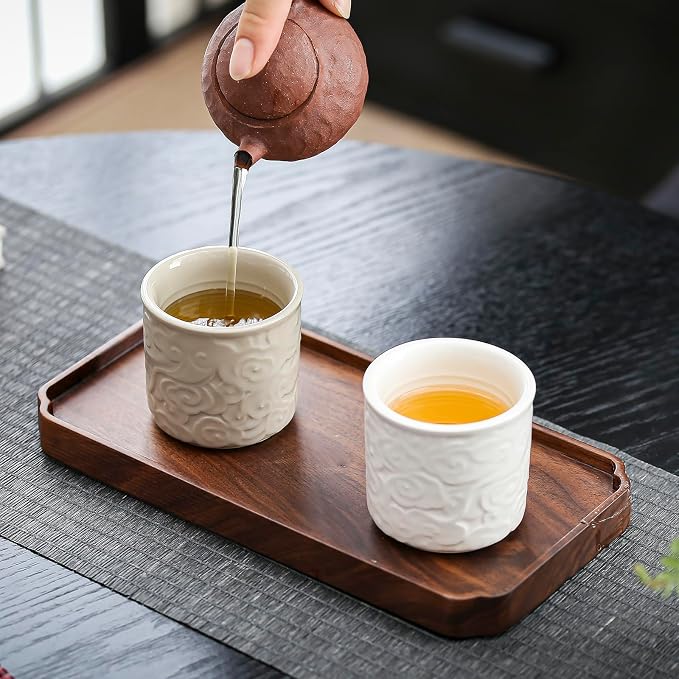 Ceramic Espresso Cups Set of 2-3oz Demitasse Cups - Image 6