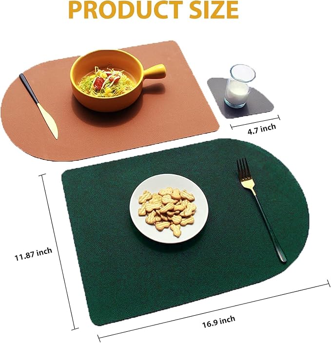 Reversible Faux Leather Placemats - Image 3