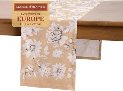 Maison d' Hermine Table Runner 100% Cotton 14.50" x 108" | Table Runners 108 by MaisondHermine