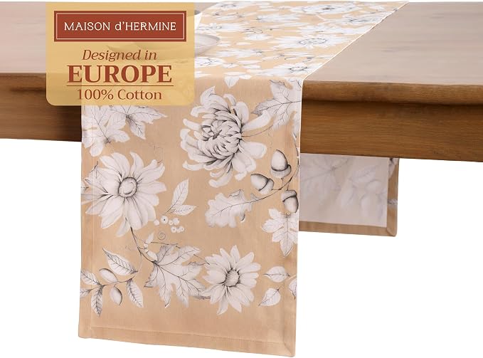 Maison d' Hermine Table Runner 100% Cotton 14.50" x 72" | Table Runners 72 by MaisondHermine