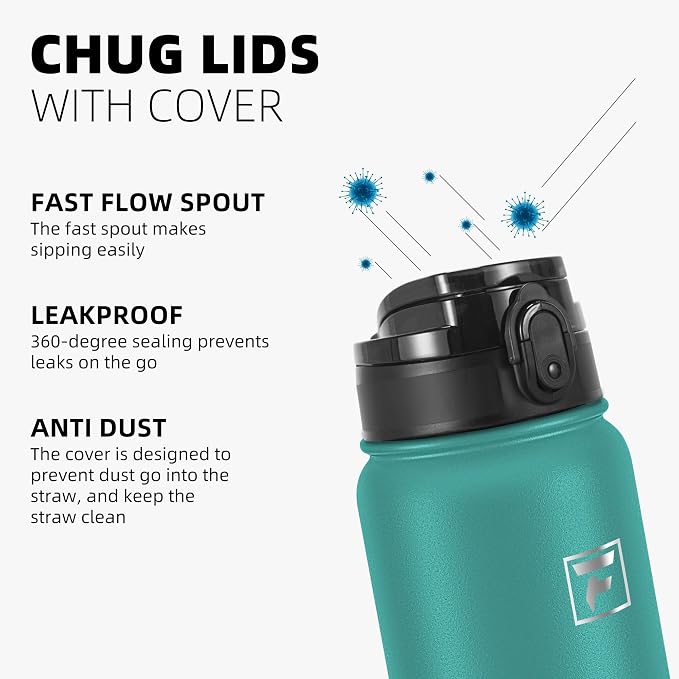 Fanhaw 40 oz Insulated Stainless Steel Water Bottle - Image 3
