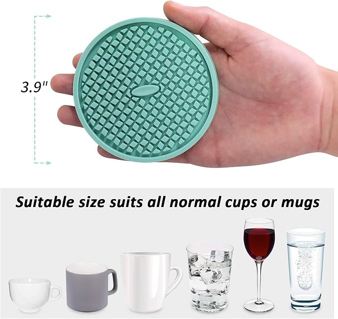 ME.FAN Silicone Coasters Thickened Drink Coasters - Image 3