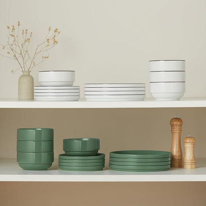Ceramic Dinnerware Set, 12-Piece Service - Image 4