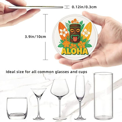 6 Pcs Leather Coasters for Drinks - Image 8