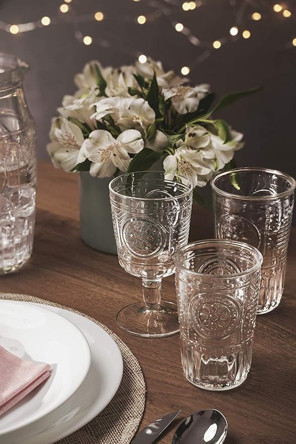 Bormioli Rocco Romantic Set Of 6 Cooler Glasses, 16 Oz. Clear Crystal Glass - Image 6