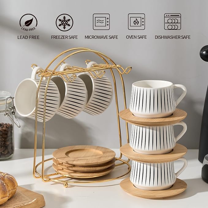 LUKA Ceramic Coffee Espresso Cups - Image 7