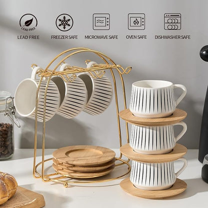 LUKA Ceramic Coffee Espresso Cups - Image 7
