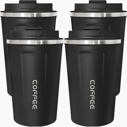 4 Pack Travel Coffee Mug 17oz Insulated Coffee Cup by Unknown