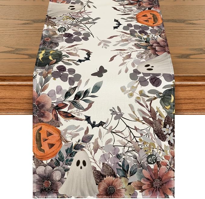 Artoid Mode 210 GSM Halloween Table Runner 13x48 Inch Home Party Decor | by ArtoidMode