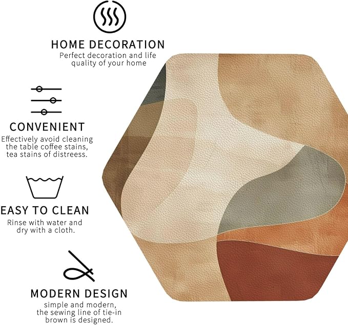 Minimal Abstract Shapes Print Coasters - Image 3