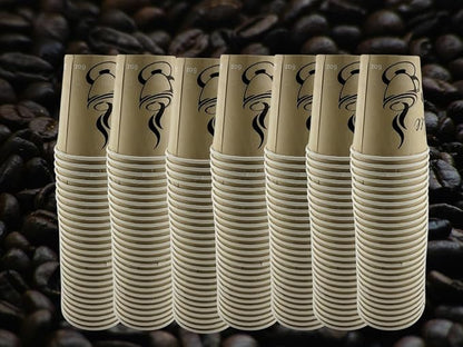 Disposable Coffee Cups, To Go Paper Hot Cups, Classic Design - Image 5