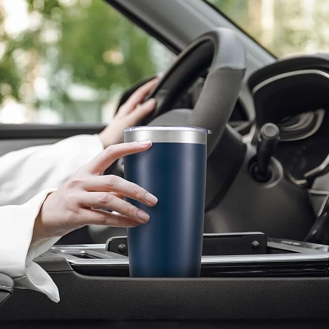 20 oz Tumbler with Lid Stainless Steel Insulated Tumblers Cups Travel Mug | - Image 5