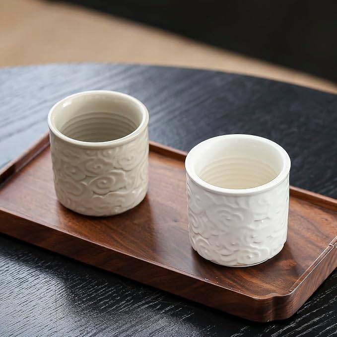 Ceramic Espresso Cups Set of 4-3oz Demitasse Cups - Image 8