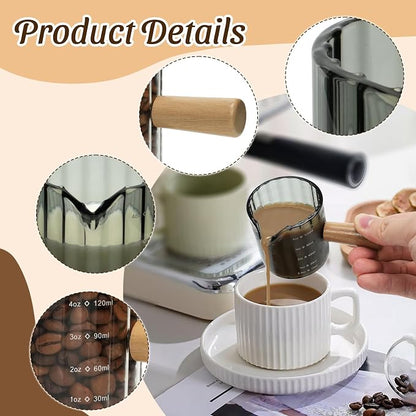 Espresso Cups Set of 2, 4 OZ Espresso Shot Glasses - Image 3
