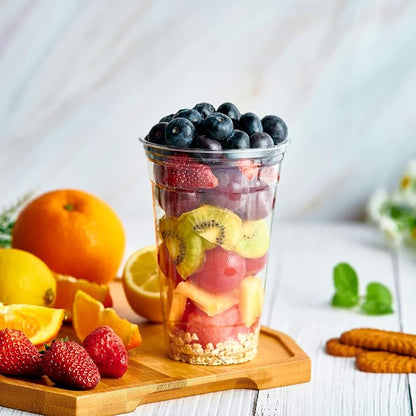 Lilymicky 20 oz Clear Plastic Cups - Image 4